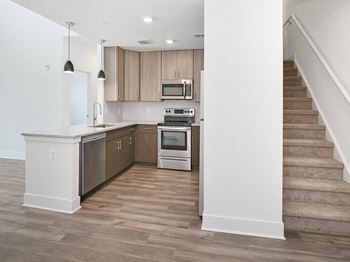 Chic loft-style layouts are available